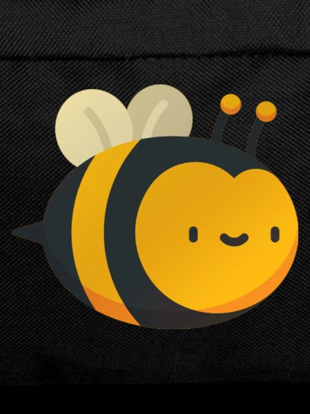 happy cute bee