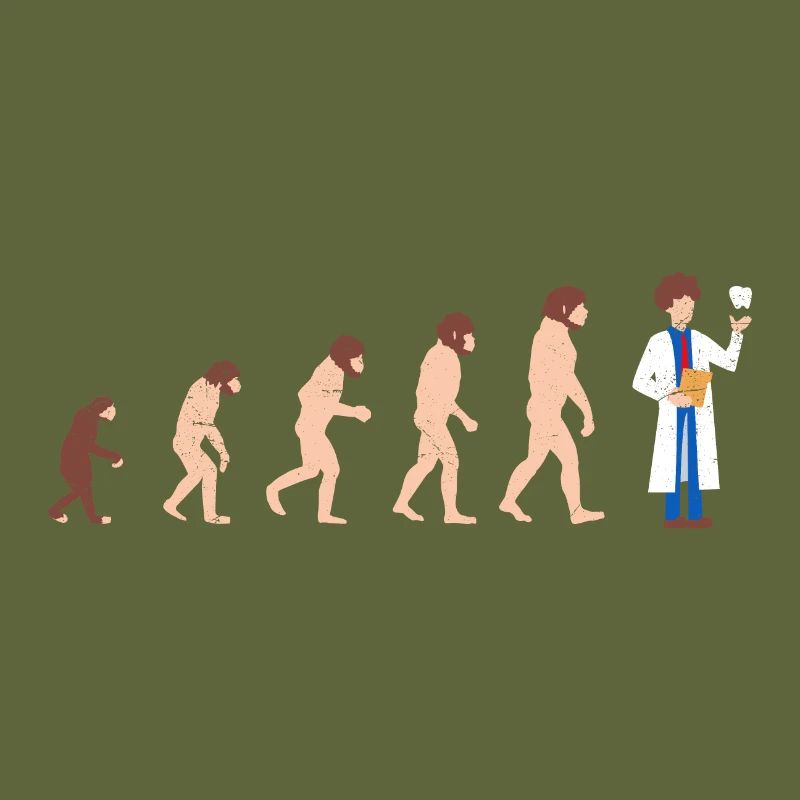 Evolution dentist Funny gift idea