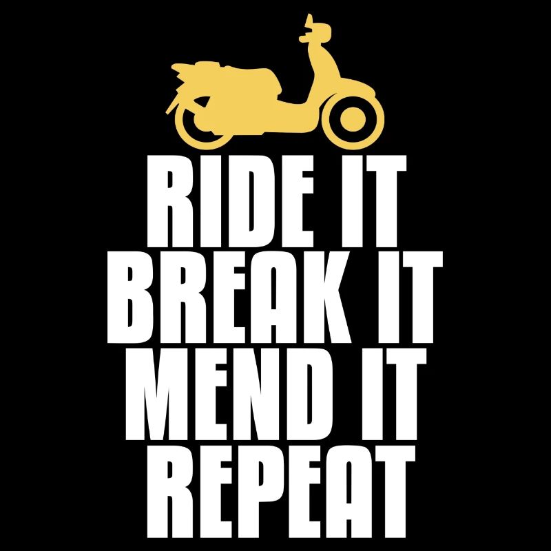 Moped retro moped two-stroke driver vintage gift