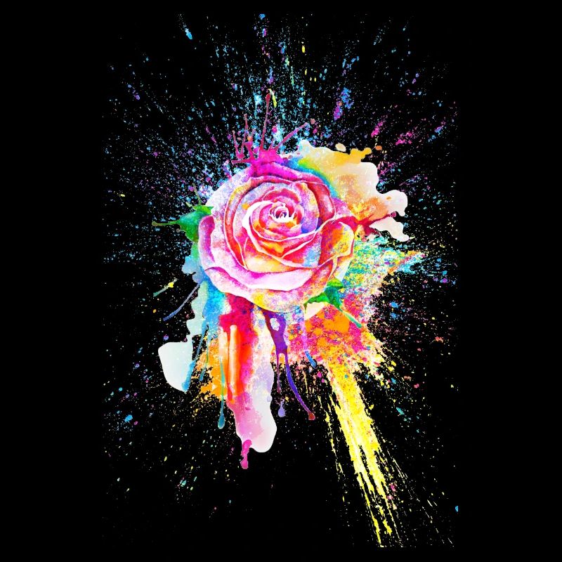 Rose Fleur Fleur Fleur Color Splash