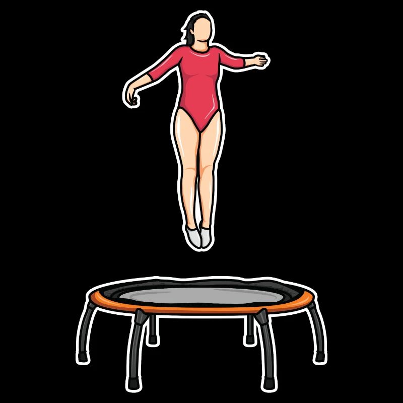 Trampolin Mädel