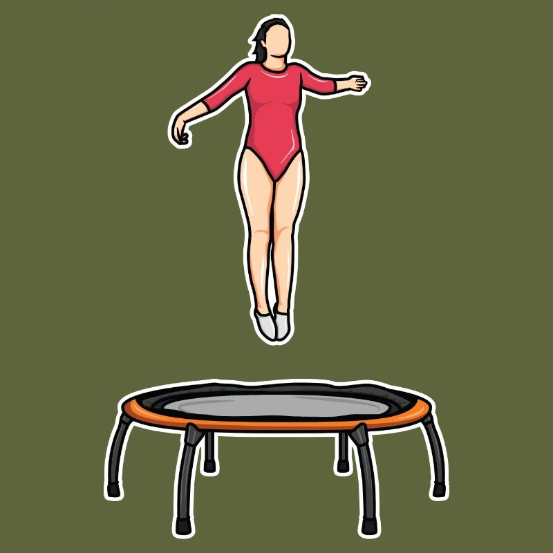 Trampolin Mädel