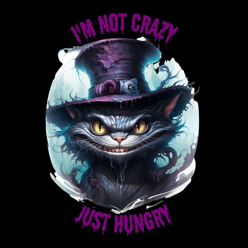 CHAT AFFAMÉ DU CHESHIRE