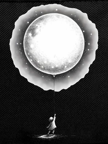 Child with Moon Balloon