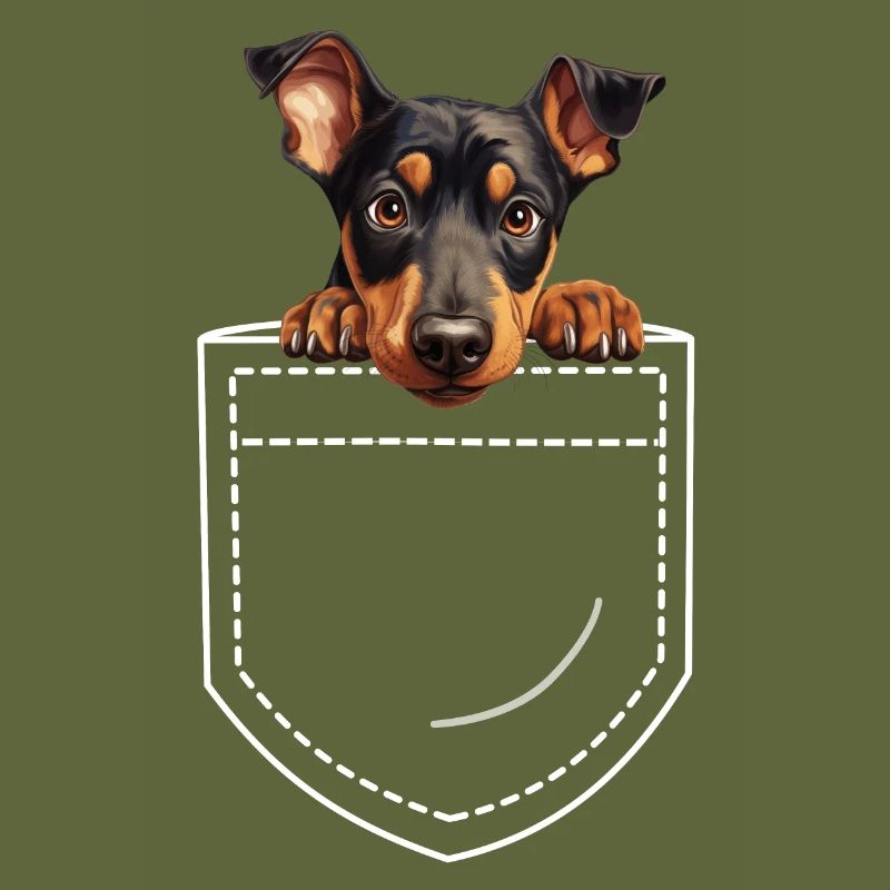 Hund Dobermann