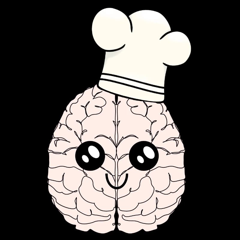 Brain chef chef hat smart cooking culinary art