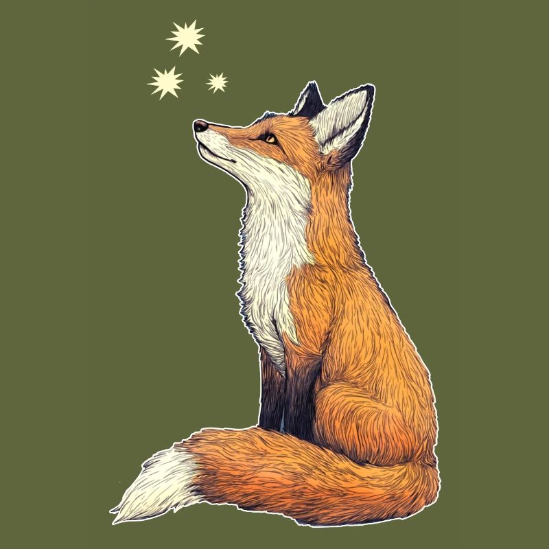 Fuchs mit Sternen