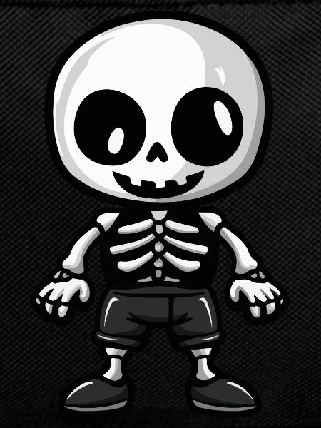 Skeleton Halloween Comic