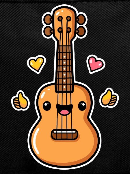 Ukulele Cartoon-Stil