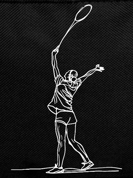 Badminton Player Sketch