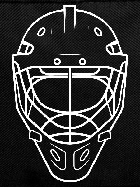 Hockey Helmet Line Art