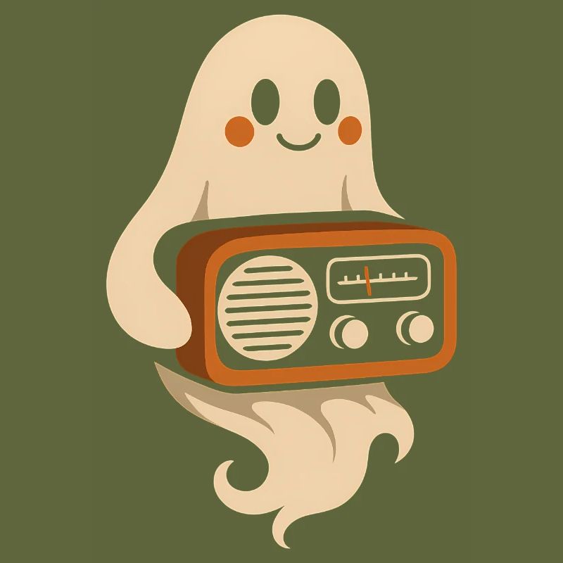 Geist mit Retroradio