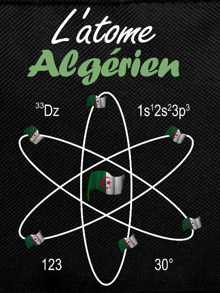 The Algerian Atom Flag Algeria Science