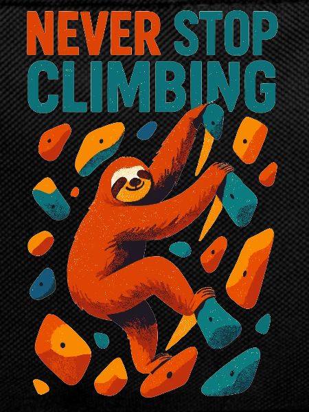 Bouldering Sloth Climbing Motivation Gift