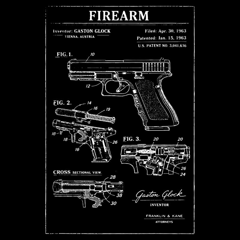 Pistol Blueprint Sketch