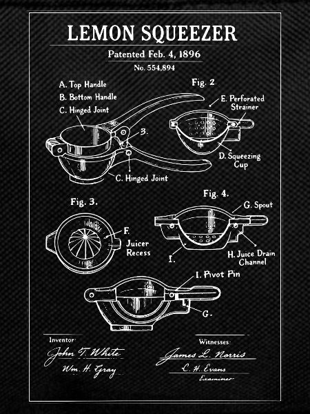 Lemon Squeezer Patent Sketch