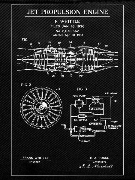 Jet Propulsion Engine Blueprint