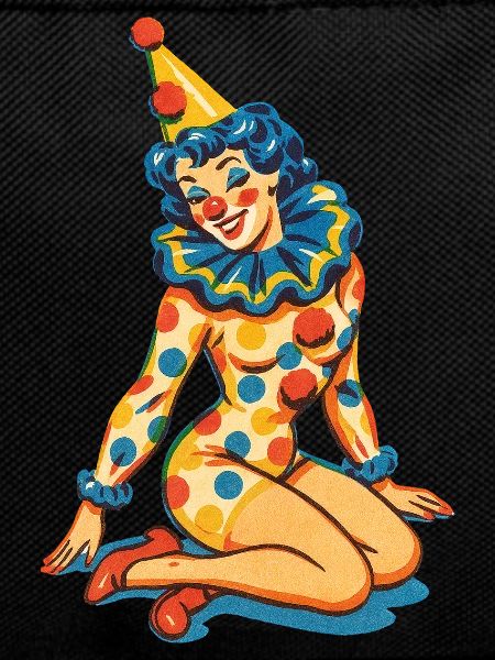 Pastel Circus Clown Portrait