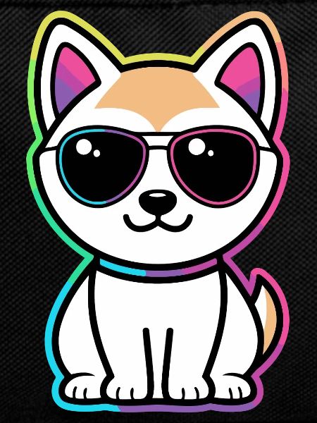 Cat Neon Rainbow Glasses