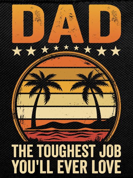 Dad's Toughest Job Sunset Tee