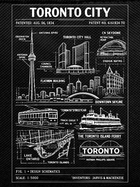 Toronto Skyline Blueprint