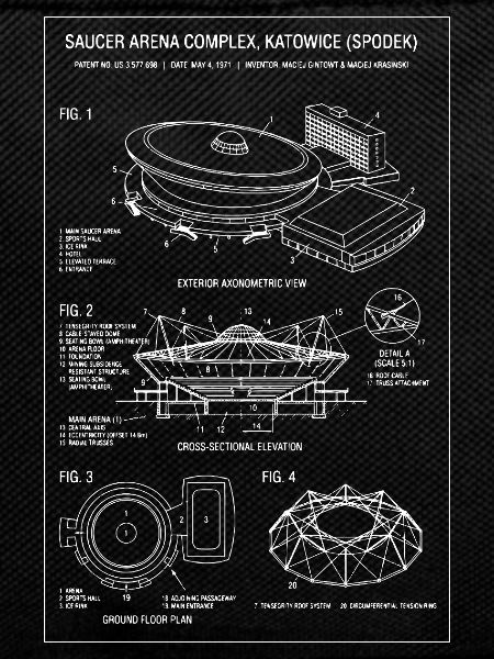 Spodek Saucers Arena Blueprint Katowice