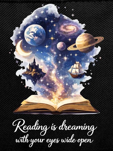 Reading is dreaming - Magic Book & Stars