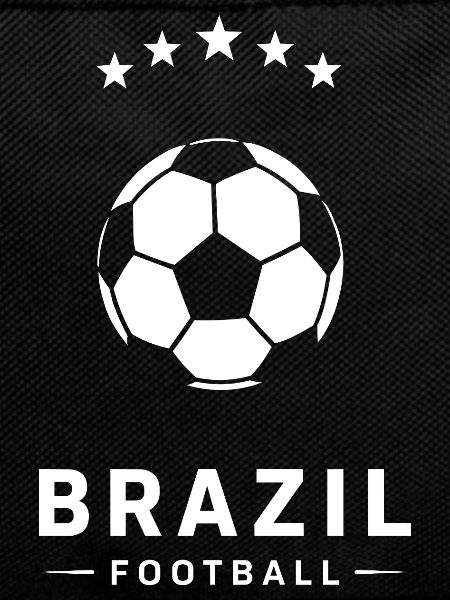 Brazil Soccer Emblem on Black