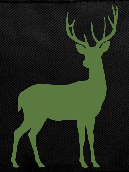Silhouette de cerf vert