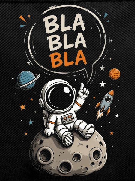 Astronaut Blabla on the Moon
