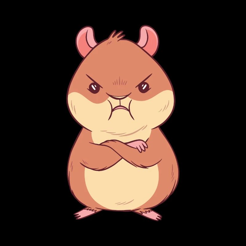 Süßer wütender Hamster