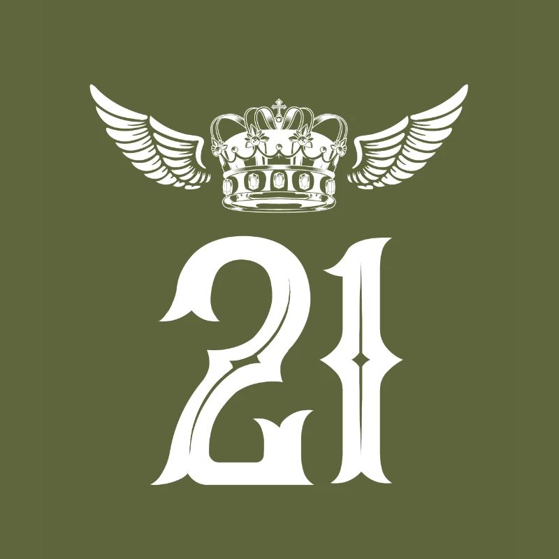 21 Number crown