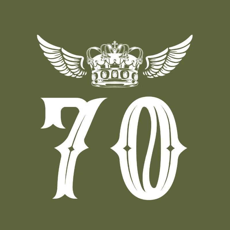 70 Number crown