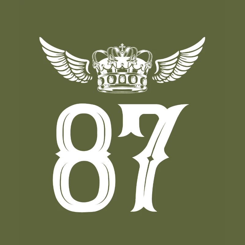 87 Number crown