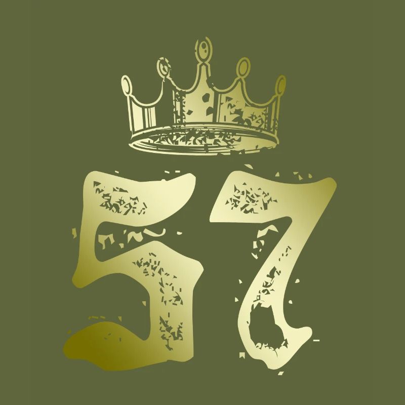 57 Couronne de numéro