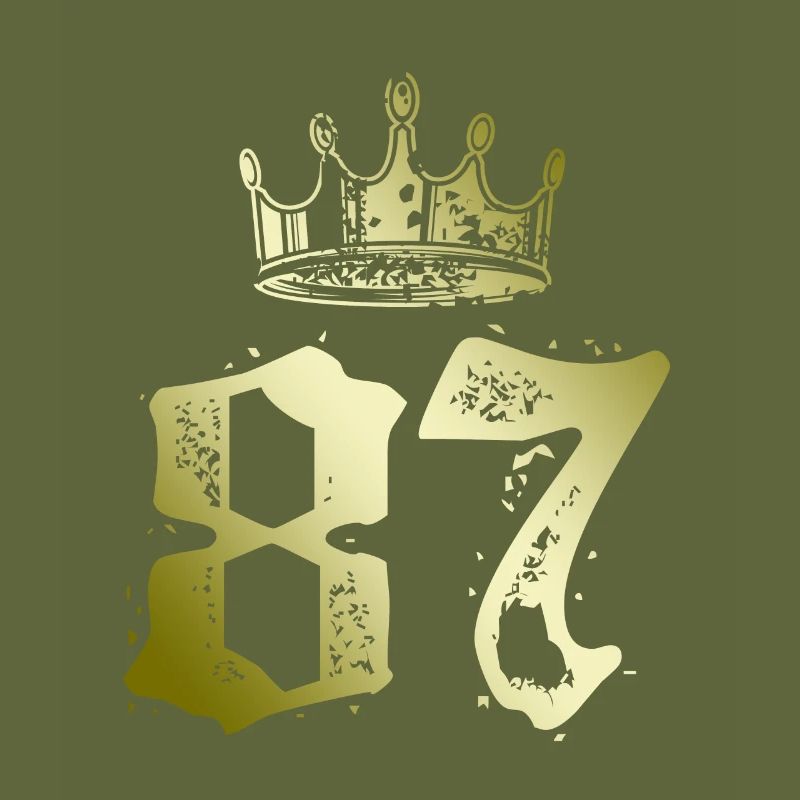 87 Number crown