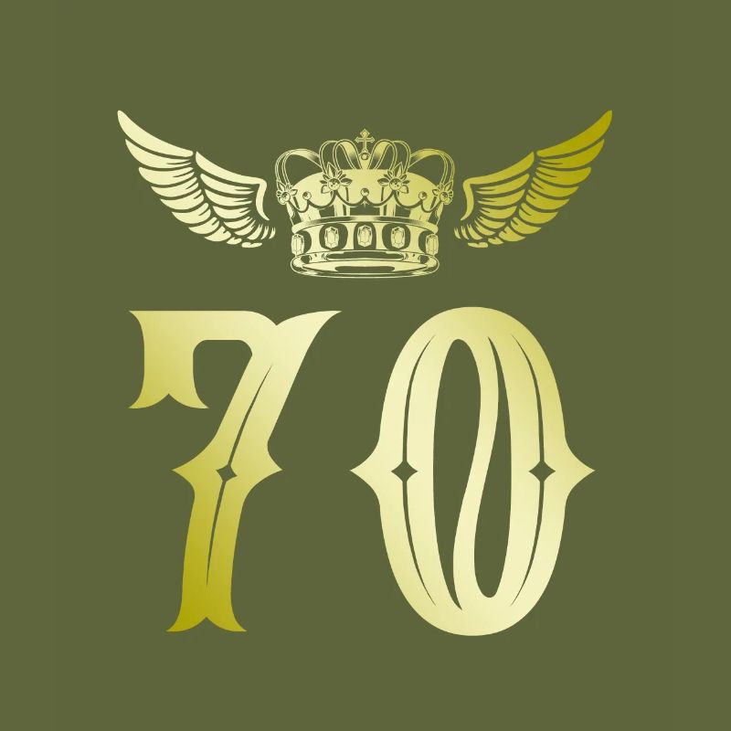 70 Zahl Krone