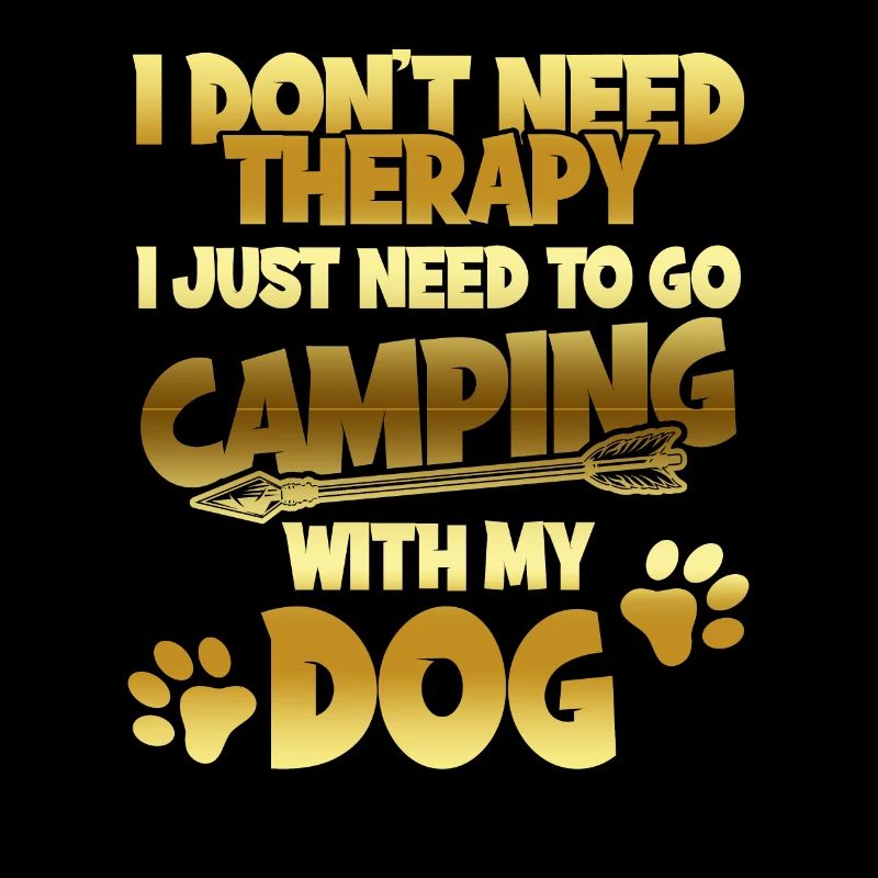 camping dog therapy