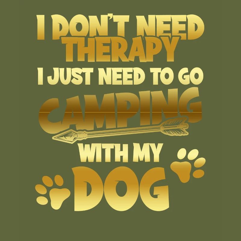 camping dog therapy