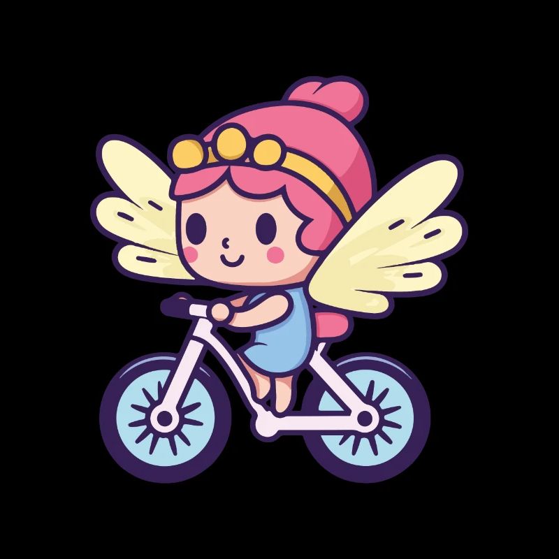 Fée Mignon Vélo Bande Dessinée