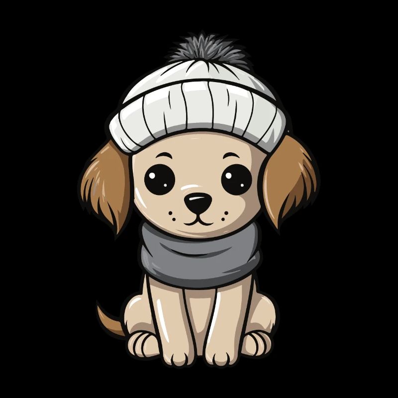 Dog Winter Animal Cute Comic