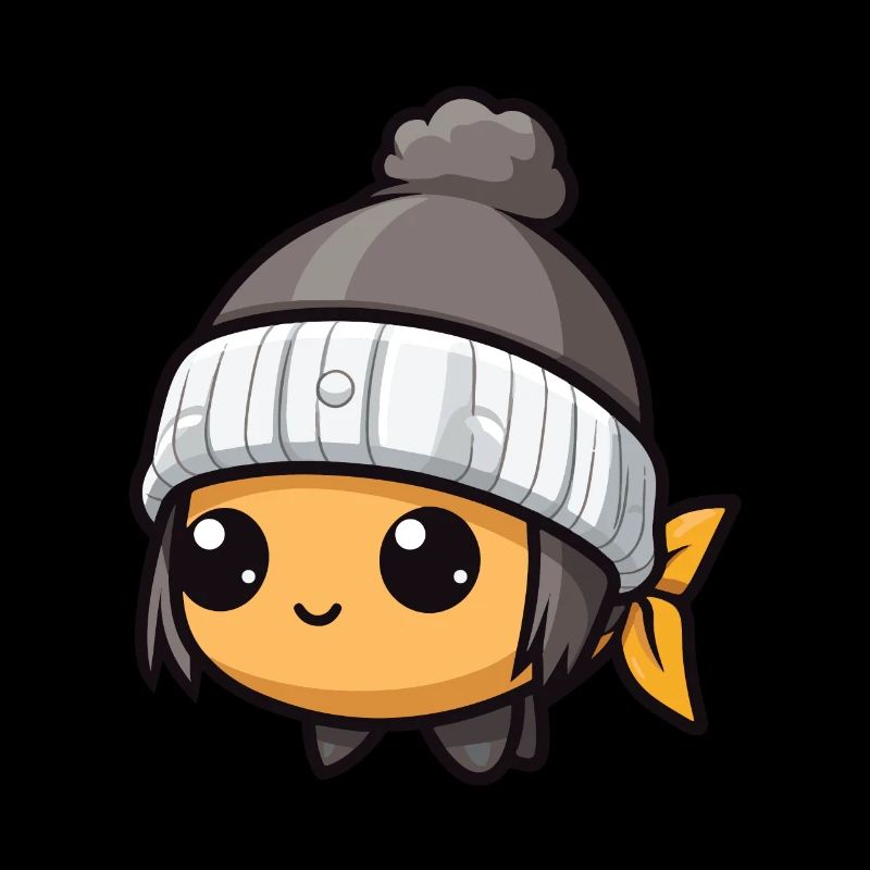 Fisch Winter Tier Niedlich Comic