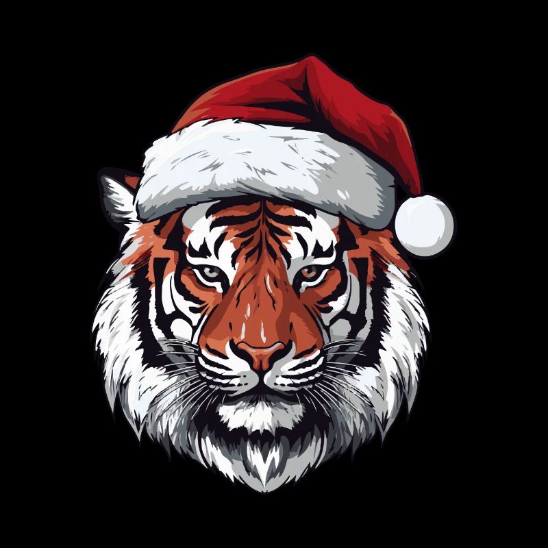 Noël de Noël à tête de tigre