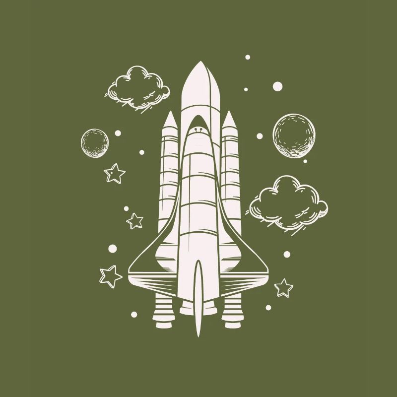 Vaisseau spatial - Astronaute spatial de fusée