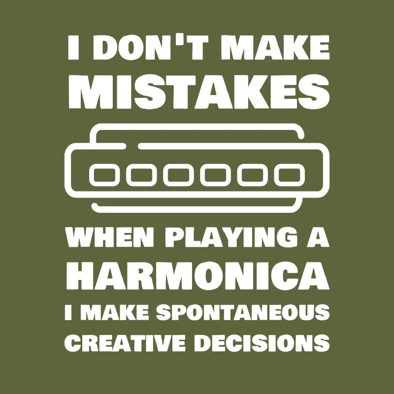 I Don't Make Mistakes When Playing Harmonica