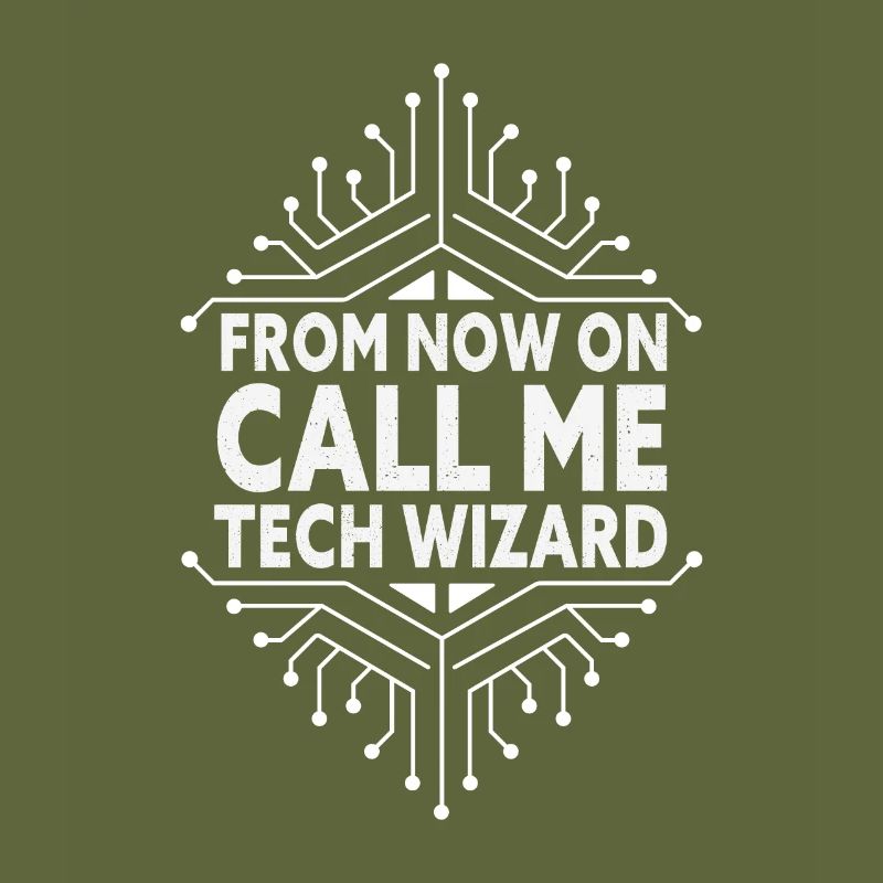 Call Me Tech Wizard Funny IT Support Computer