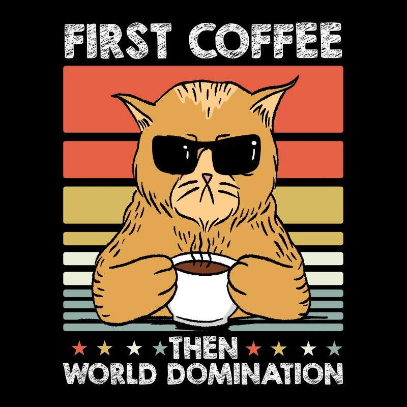 Cat Coffee Sunglasses