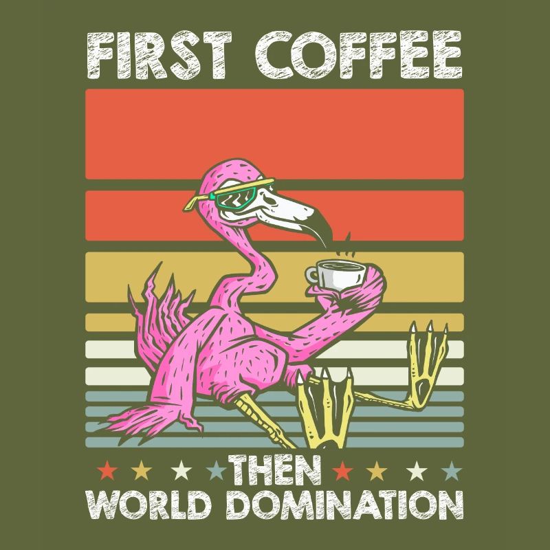 Flamingo Kaffee Sonnenbrille