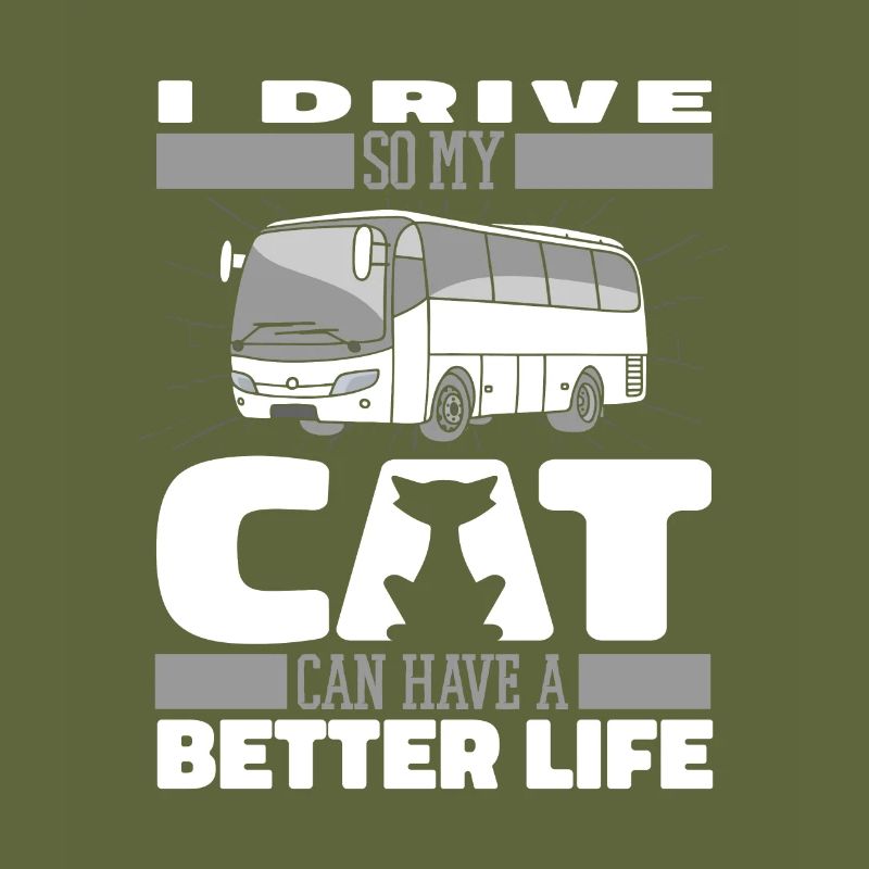 Bus Busfahrer Katze