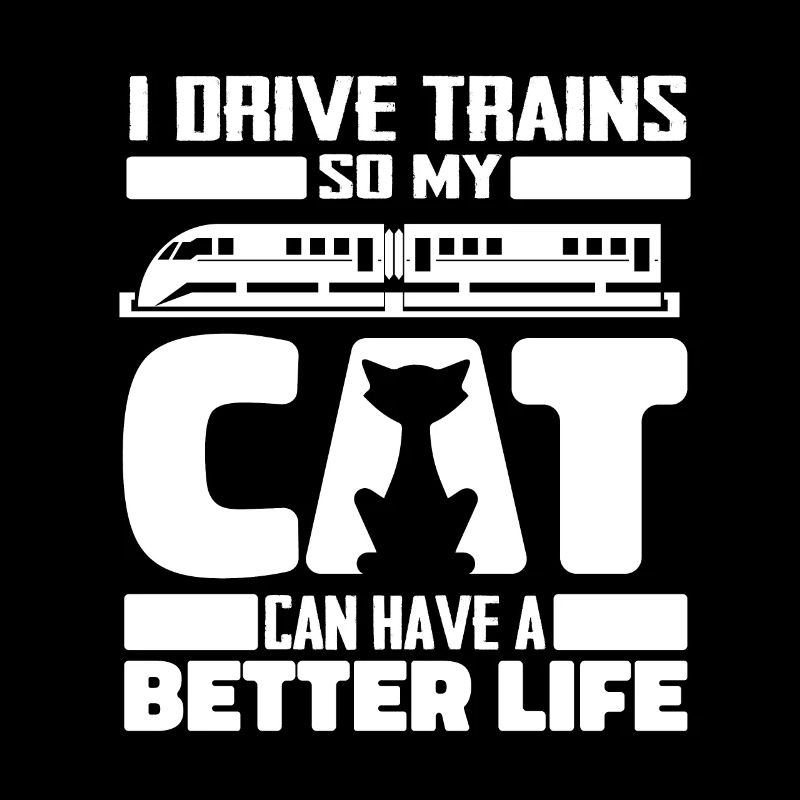Engine driver train driver cat